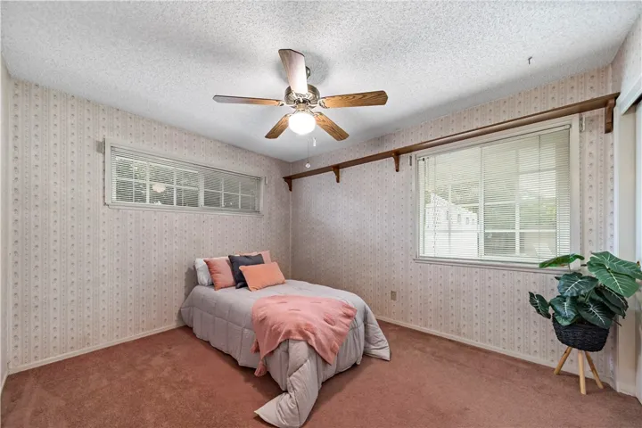 Mini blinds in the two guest bedrooms.
