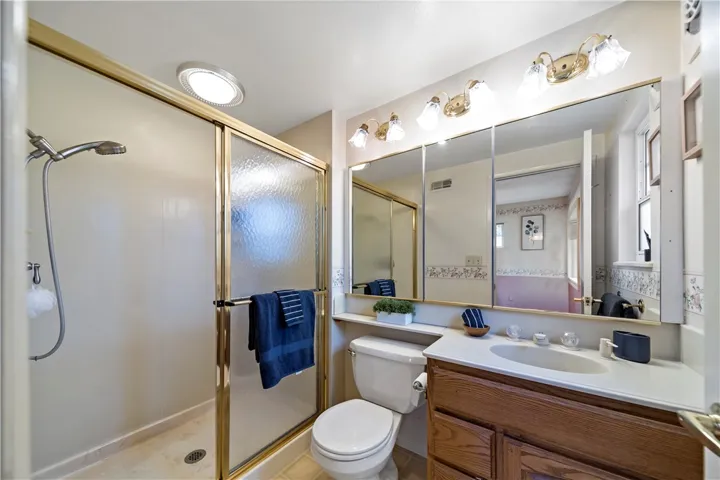 The master bathroom was remodeled in the 1990's.