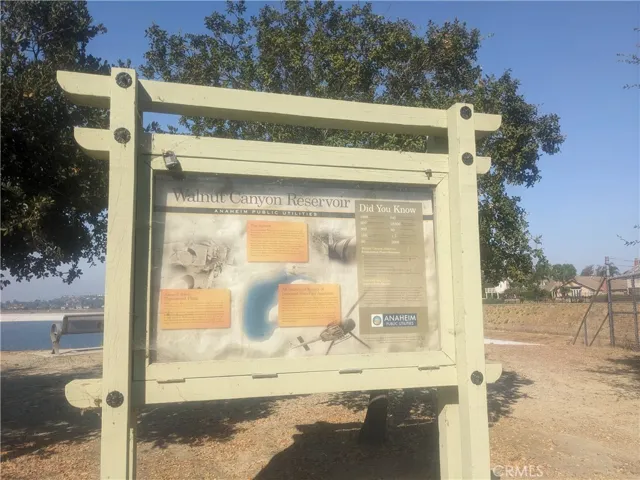Sign at Reservoir
