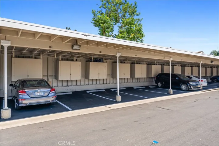Additional storage within the carport!