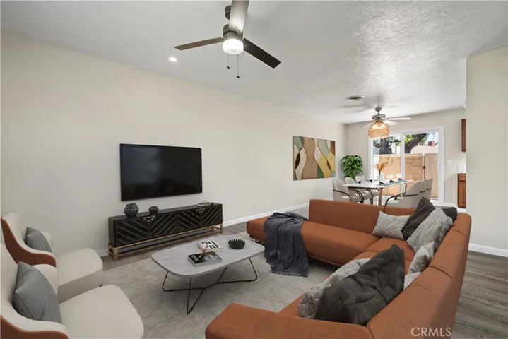 Family room after virtual staging!