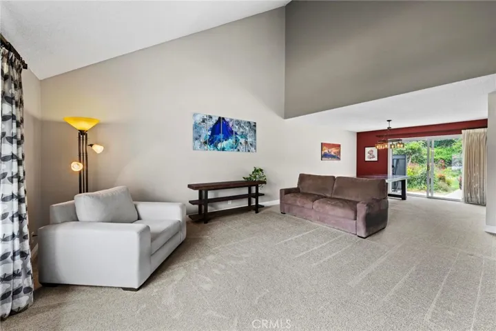 Living room open to Dining Area