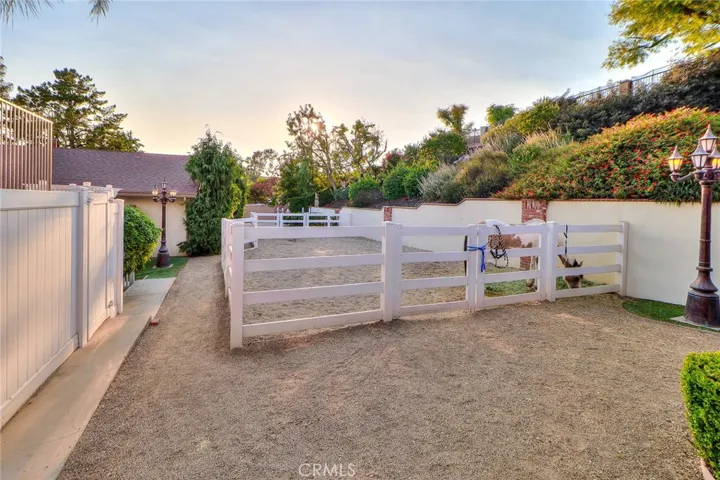 Immaculate horse area.