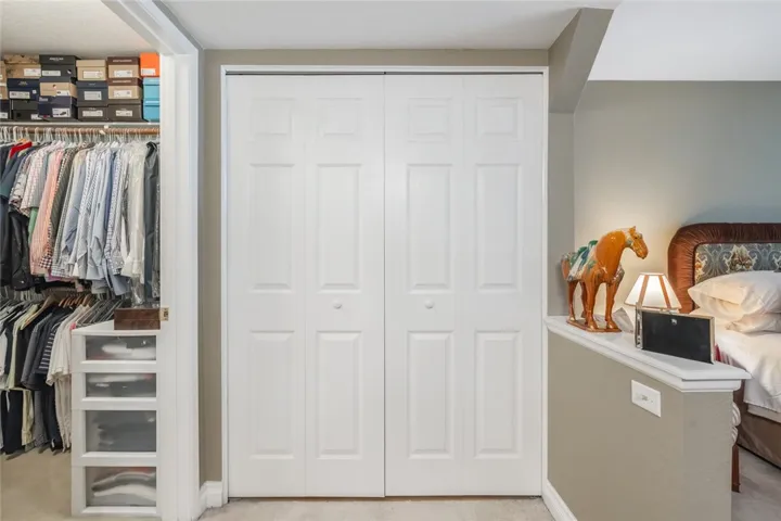 Laundry closet includes door