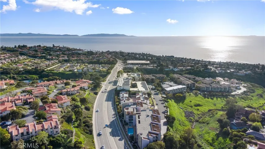 Ariel View of Catalina Island in the Distance