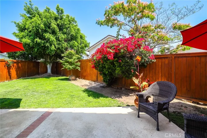 The lush and spacious backyard, great for entertaining families and friends all year long.