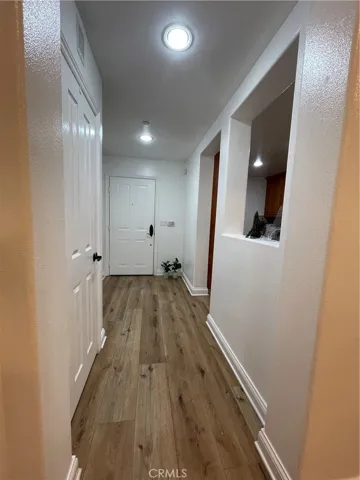Hallway to exit door
