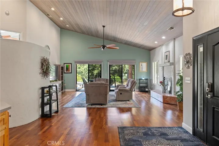 Living room out to deck