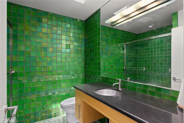 Very cool tile in guest bath!