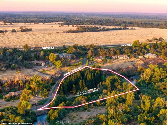 Aerial view of property