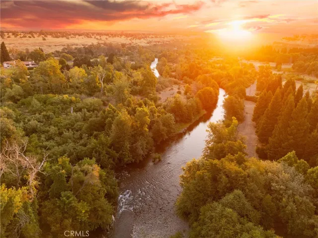 Creek view at sunset
