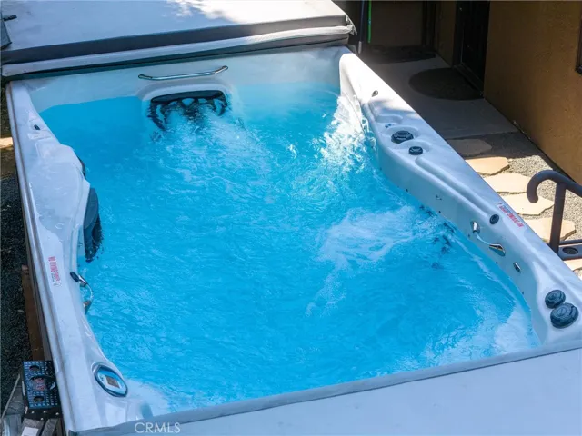 swim spa close-up