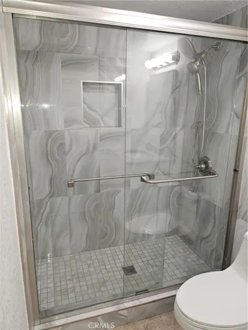 Bathroom #2, stylish shower.