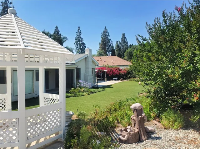 Backyard with a gazebo