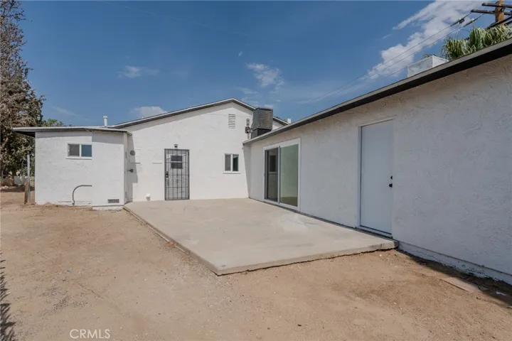 Side and back of the house