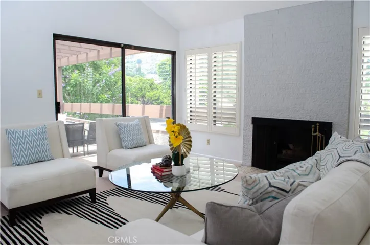 Living Room with Slider to Balcony