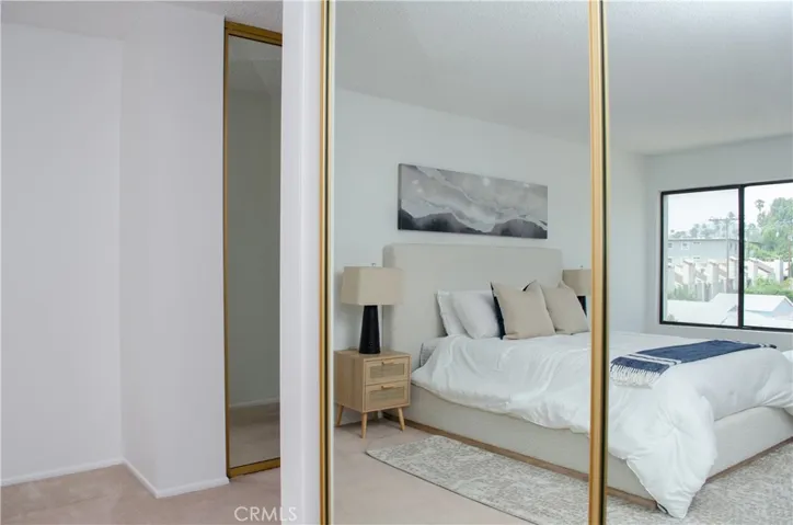 Master Bedroom Mirrored Wall Closet #1