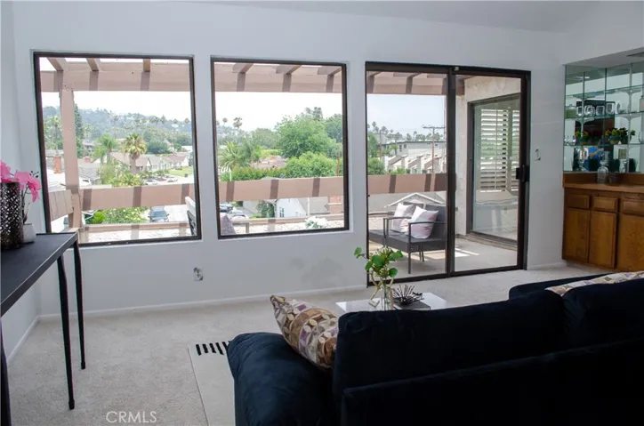 View from Den with Slider & Picture Windows