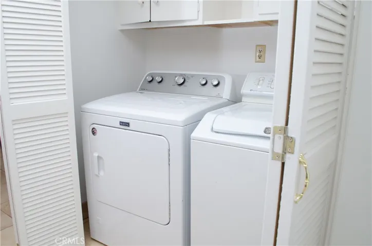 Laundry Closet in Kitchen