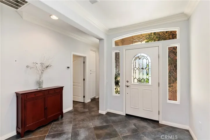 Foyer - Custom Light Panels & Door