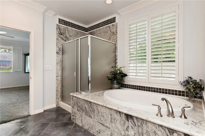 Separate Garden tub and Shower