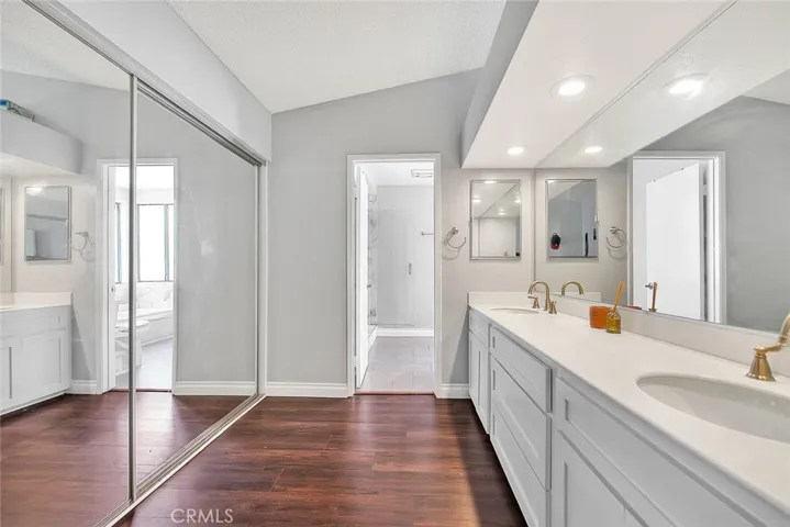 Mirrored closet doors