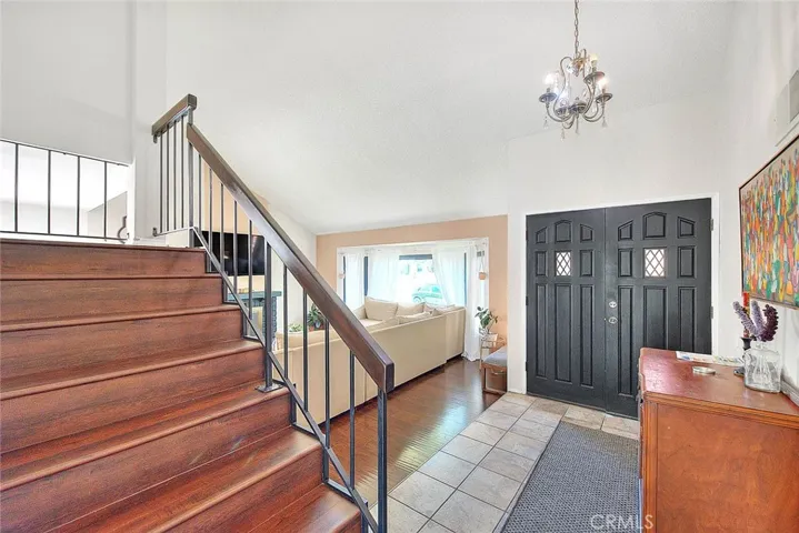 Foyer, double door entry