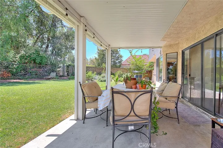 Solid covered patio