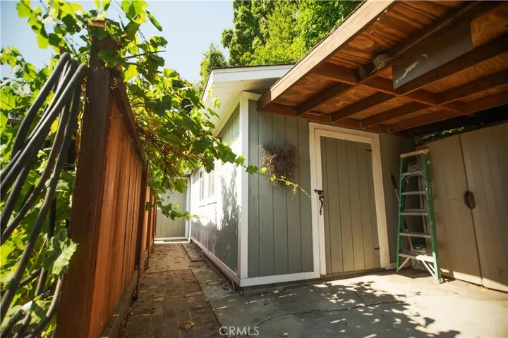Entrance to Storage, Shop & Mancave/She Shed