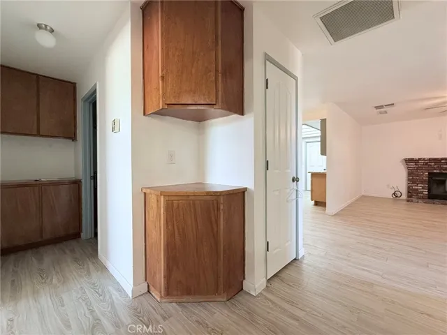 Hallway with storage