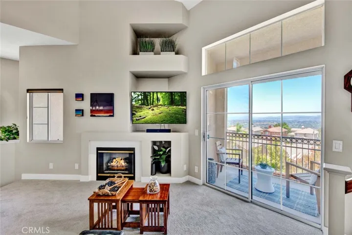 Fireplace in living room