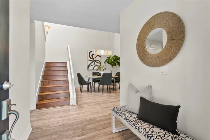 Spacious foyer with loads of natural light.