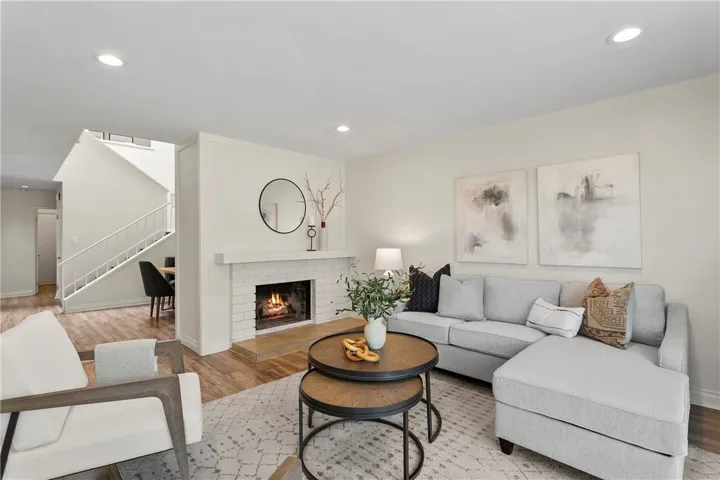 The added warmth of a fireplace.