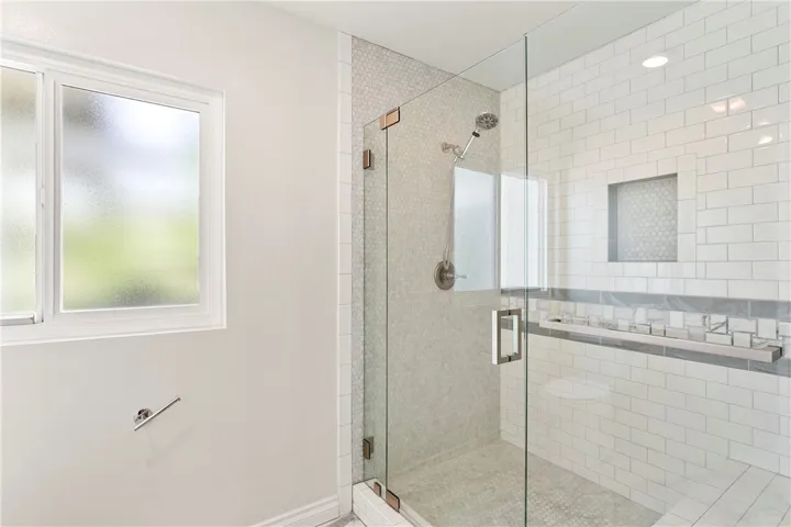 A remodeled large shower!