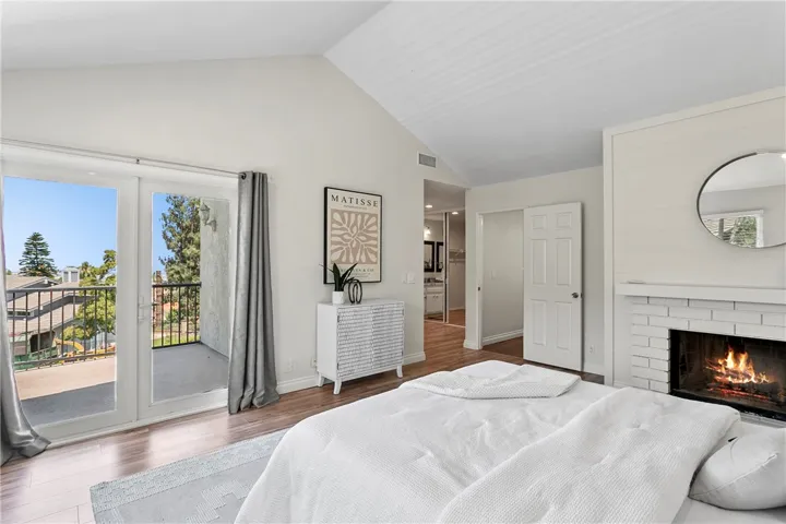 Primary suite with lovely balcony!