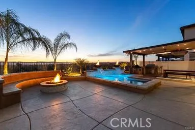 Endless view of Temecula valley at sunset