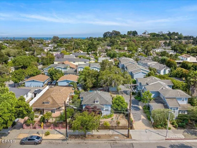 Aerial of front of property
