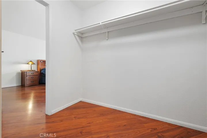 The walk in closet