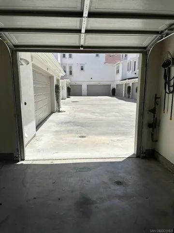 Single car attached garage.