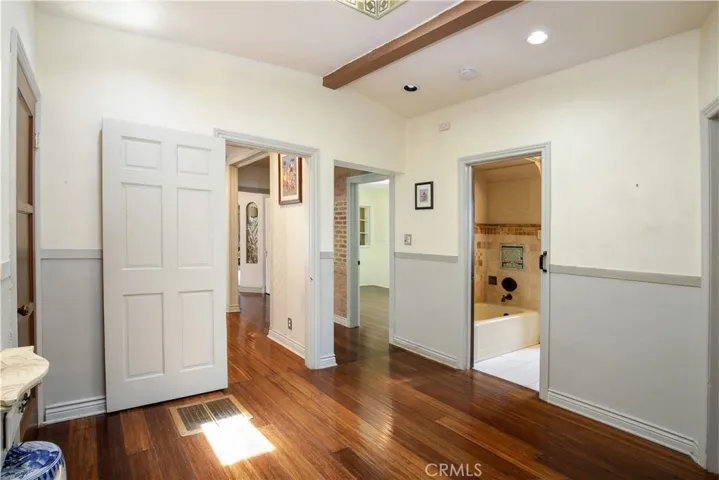 2nd foyer is illuminated by skylight - view to Flex space with closet (3rd room or office)