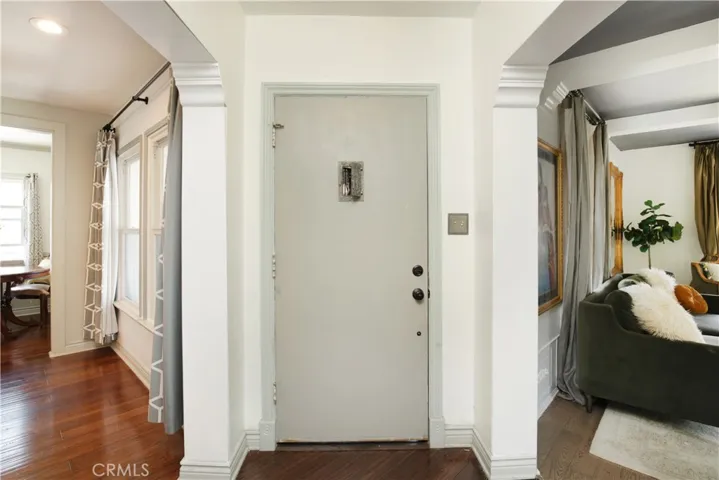 1st Foyer: to the right is living room, left is dining room