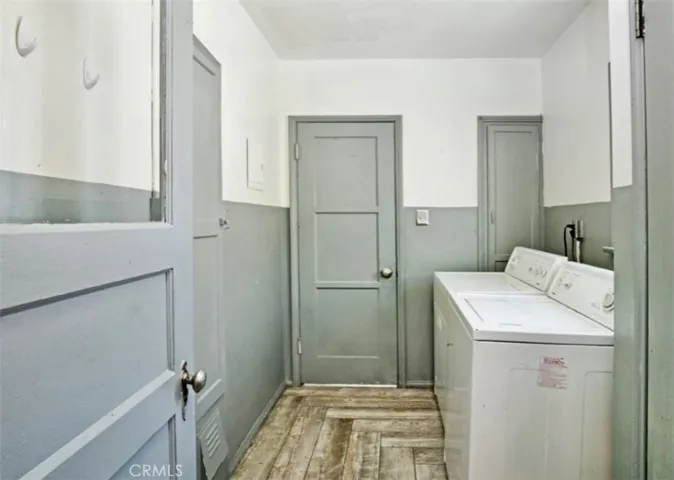 Laundry room and back porch