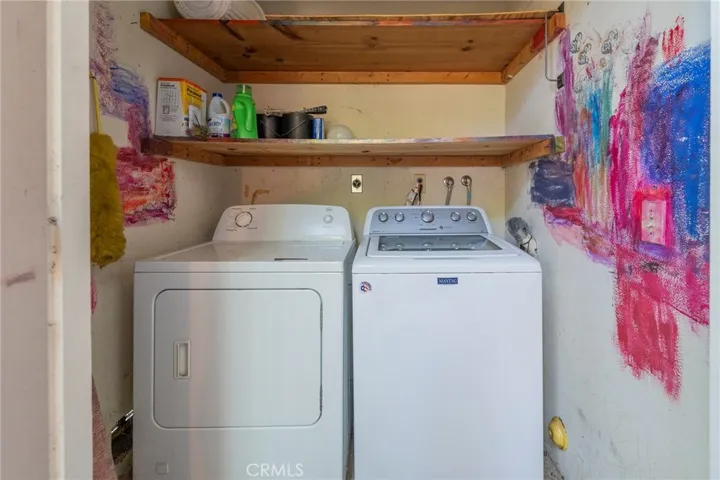 laundry room off the patio