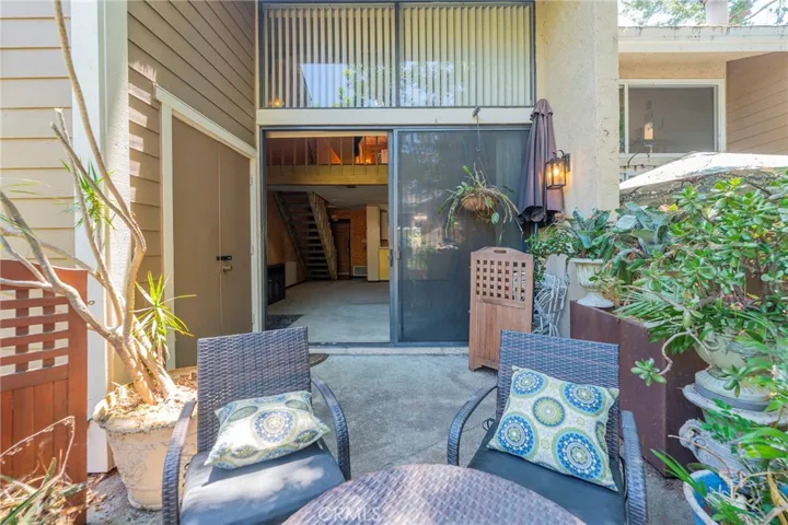 Back patio looking in