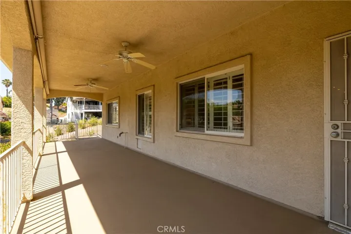 Large patio just off living room!