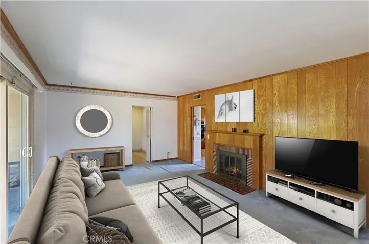 Family Room virtually staged