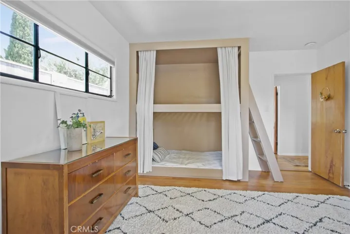 Bedroom #3 currently has built-in bunk beds.  The owner will convert back to a traditional closet if desired.