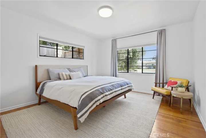 The primary bedroom.