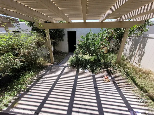 Patio Facing Garage