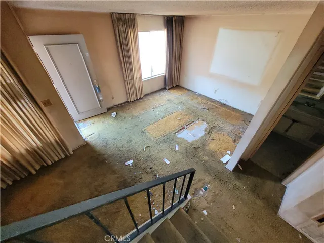 Stairs looking toward front family room